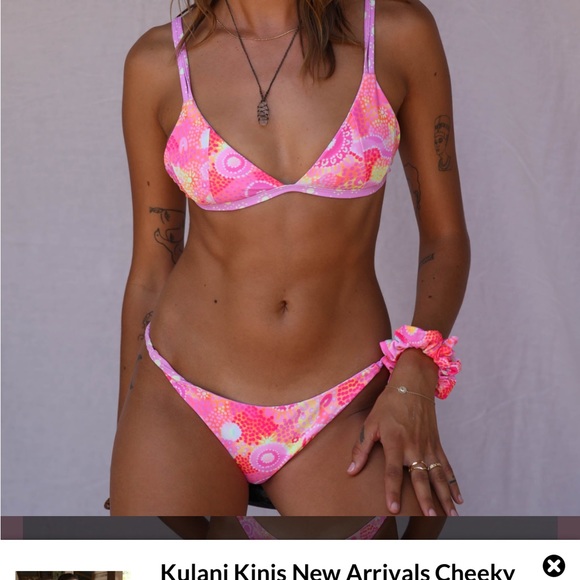 Kulani Kinis Scoop Bikini Top- Rosie Rivers - Picture 1 of 4